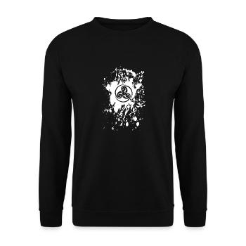 bretagne - breizh triskel 16 - Sweat-shirt Unisexe - noir - Devant - Alina (178cm) & Michal (187cm)