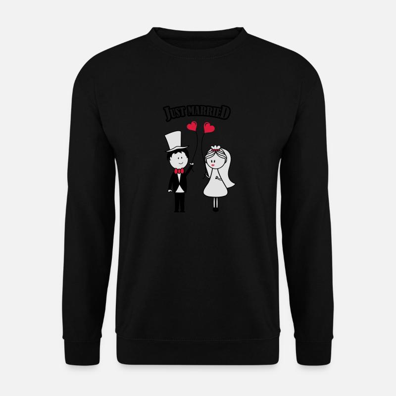 just_married_01 - Unisex Sweatshirt - black