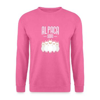 Alpaca Squad - Sweat-shirt Unisexe - rose - Devant