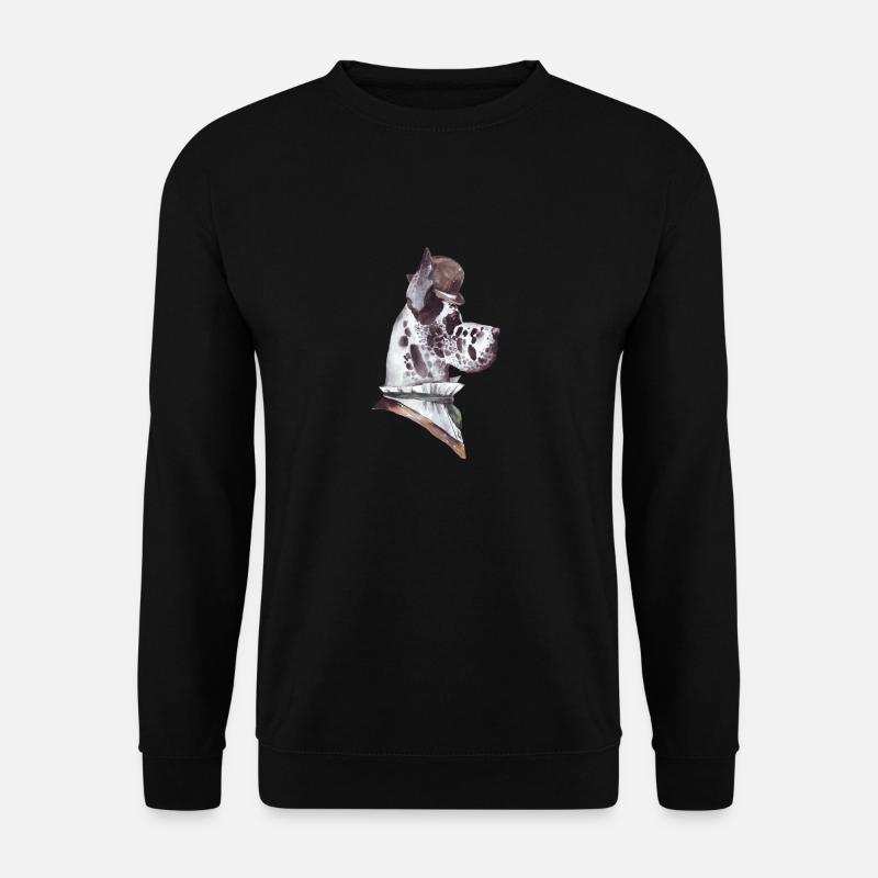 Gentleman Dog (Design 6) - Unisex Pullover - Schwarz