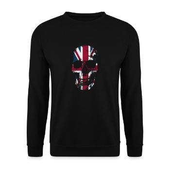 KINGDOM SKULL - Unisex Sweatshirt - black - Front - Alina (178cm) & Michal (187cm)
