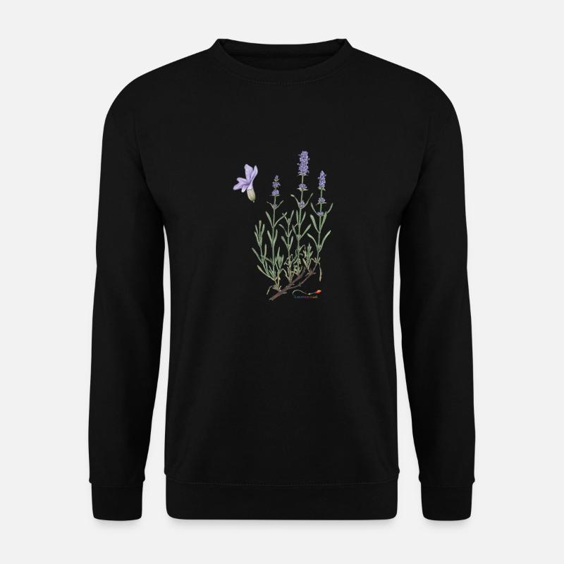 Lavendel - Unisex Pullover - Schwarz