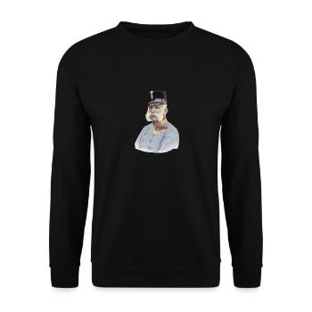 Emperor Franz Joseph - Unisex Sweatshirt - black - Front - Alina (178cm) & Michal (187cm)
