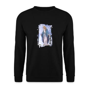 Holly Mary Maria Madonna Mariana Vierge Marie - Sweat-shirt Unisexe - noir - Devant - Alina (178cm) & Michal (187cm)