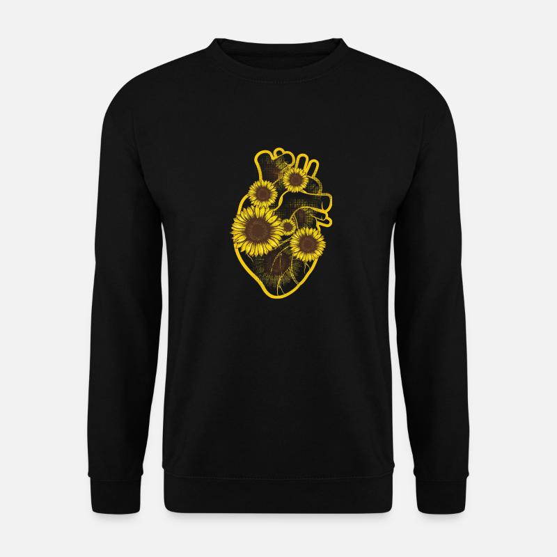 Pastell Goth Kardiologe Menschliches Herz Anatomis - Unisex Pullover - Schwarz