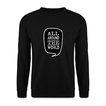 retirement happy fun travel bug camper outdoors - Unisex Sweatshirt - black - Front - Alina (178cm) & Michal (187cm)