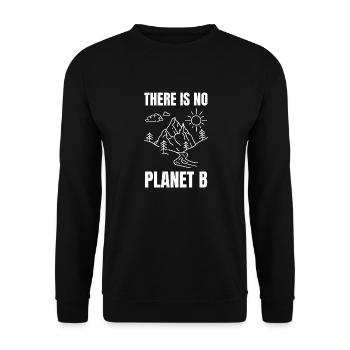 there is no planet b - Sweat-shirt Unisexe - noir - Devant - Alina (178cm) & Michal (187cm)