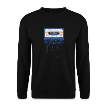 Tod der Kassette Vintage Musik Retro Style - Unisex Pullover - Schwarz - Vorne - Alina (178cm) & Michal (187cm)