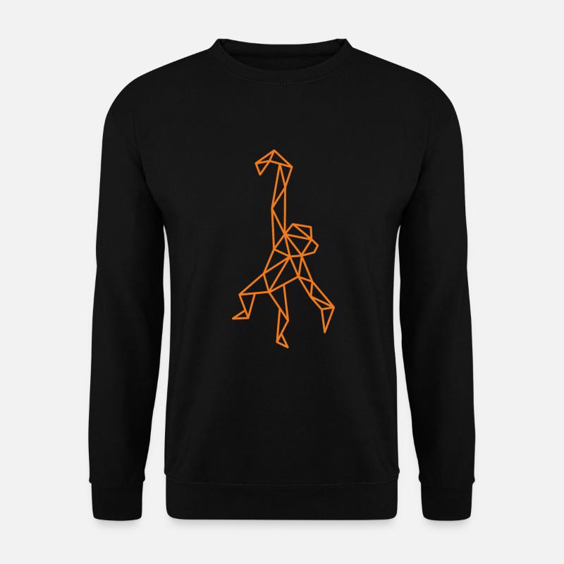 Monkey Geometric Line - Unisex Sweatshirt - black