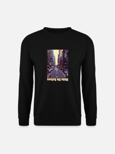 Gaming Big Apple - NYC Retro GTA Gamer-Design - Unisex Pullover - Schwarz
