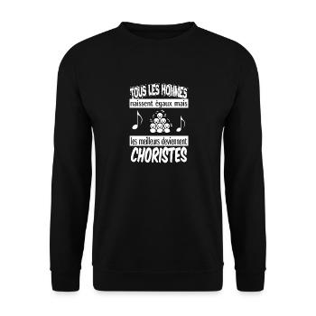 choristes - Sweat-shirt Unisexe - noir - Devant - Alina (178cm) & Michal (187cm)