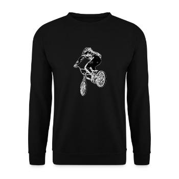 bmx - Unisex Sweatshirt - black - Front - Alina (178cm) & Michal (187cm)