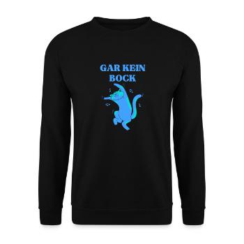 Gar Kein Bock Katzen - Unisex Pullover - Schwarz - Vorne - Alina (178cm) & Michal (187cm)