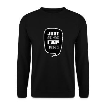 sport swim dad tshirts present idea apneae gift - Unisex Sweatshirt - black - Front - Alina (178cm) & Michal (187cm)