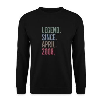 Légende depuis avril 2008 - Sweat-shirt Unisexe - noir - Devant - Alina (178cm) & Michal (187cm)