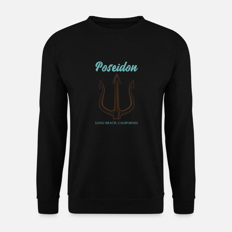 Poseidon Trident - Unisex Sweatshirt - black