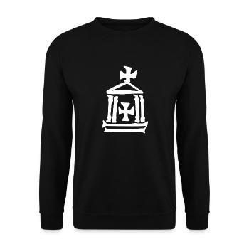 Temple - Unisex Sweatshirt - black - Front - Alina (178cm) & Michal (187cm)