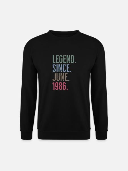 Legend Since June 1986 - Unisex Sweatshirt - black