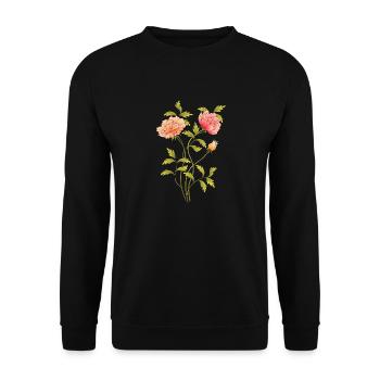 Fleur - Sweat-shirt Unisexe - noir - Devant - Alina (178cm) & Michal (187cm)