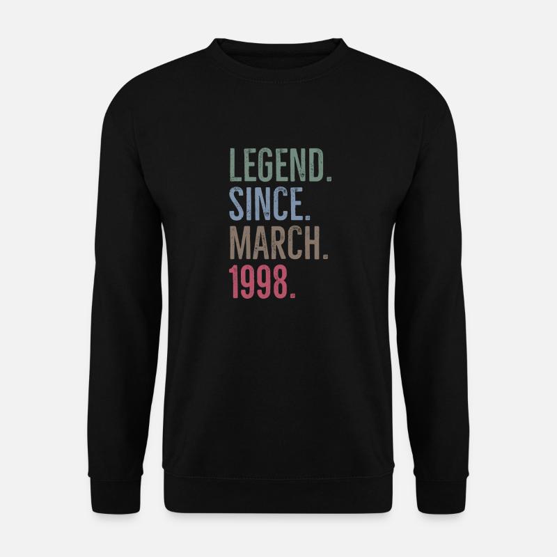Legend Since March 1998 - Unisex Sweatshirt - black