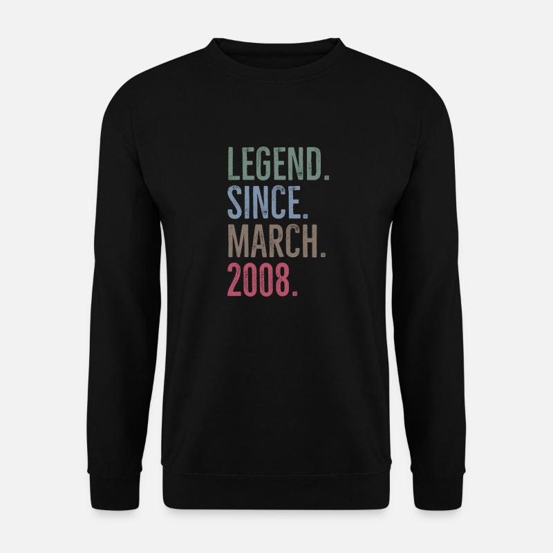 Legende siden marts 2008 - Unisex sweater - sort