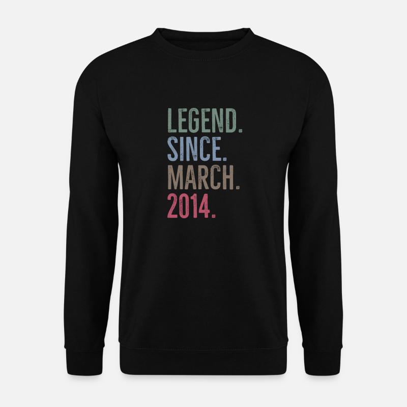 Legend Since March 2014 - Unisex Sweatshirt - black