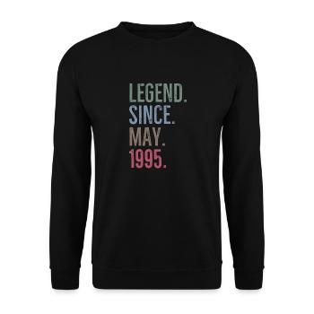 Légende depuis mai 1995 - Sweat-shirt Unisexe - noir - Devant - Alina (178cm) & Michal (187cm)