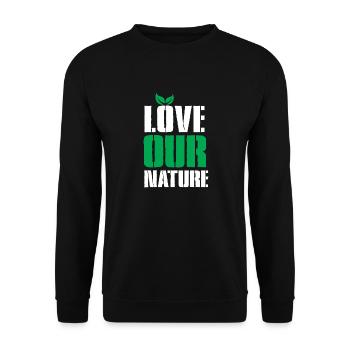 shirt new 07 - Unisex Pullover - Schwarz - Vorne - Alina (178cm) & Michal (187cm)