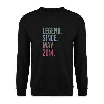Légende depuis mai 2014 - Sweat-shirt Unisexe - noir - Devant - Alina (178cm) & Michal (187cm)