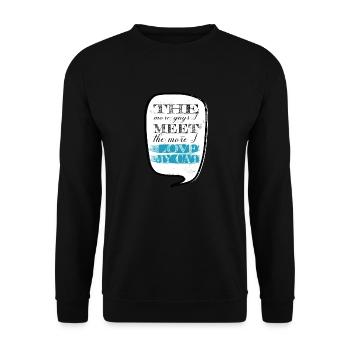 animal love cat owner present pet lover - Unisex Pullover - Schwarz - Vorne - Alina (178cm) & Michal (187cm)