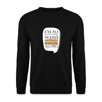 carpenter funny tshirts forest work the carpenters - Unisex Pullover - Schwarz - Vorne - Alina (178cm) & Michal (187cm)