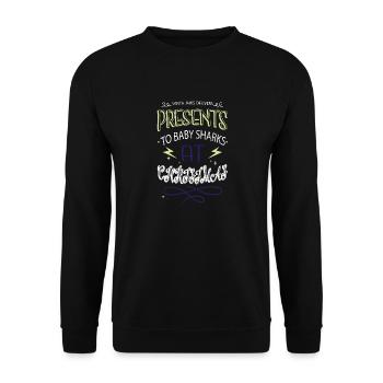 birthday present idea bodybuilding awesome - Unisex Sweatshirt - black - Front - Alina (178cm) & Michal (187cm)