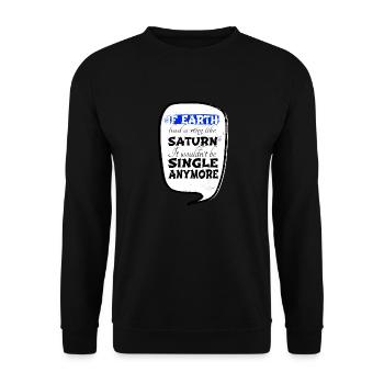 cadeau d’anniversaire astrologie en apesanteur - Sweat-shirt Unisexe - noir - Devant - Alina (178cm) & Michal (187cm)