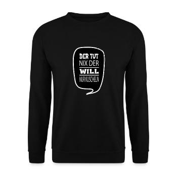 säugetier spruch geschenk raubkatze geek - Unisex Pullover - Schwarz - Vorne - Alina (178cm) & Michal (187cm)