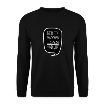 bachhund geschenkidee schäferhund haustier doggie - Unisex Pullover - Schwarz - Vorne - Alina (178cm) & Michal (187cm)