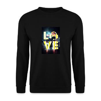 Love Emergency dispatcher - Unisex Sweatshirt - black - Front - Alina (178cm) & Michal (187cm)