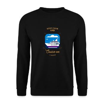 Keep calm and cruise on - Unisex Pullover - Schwarz - Vorne - Alina (178cm) & Michal (187cm)