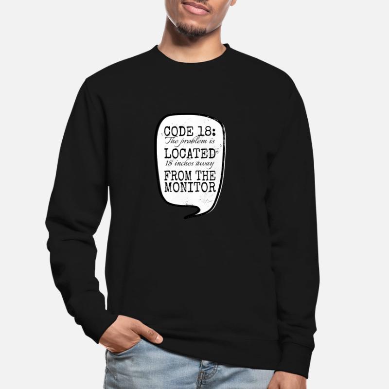 Informatique Cool Coding Fingers Hacking Blagues Sweat-shirt Unisexe
