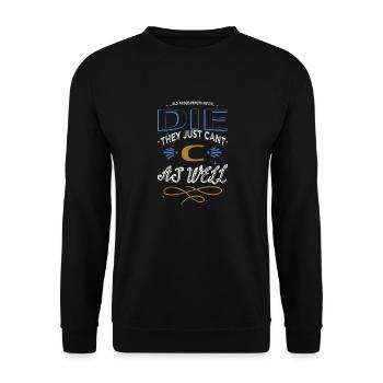 hacking computer birthday present idea awesome - Unisex Pullover - Schwarz - Vorne - Alina (178cm) & Michal (187cm)