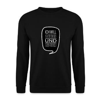 baseball gifts tee spruch cool teebeutel - Unisex Pullover - Schwarz - Vorne - Alina (178cm) & Michal (187cm)