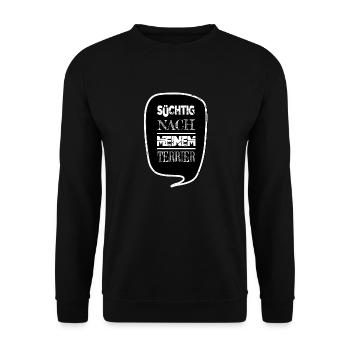 spaß bullterrier haustier zitat hund humor dogge - Unisex Pullover - Schwarz - Vorne - Alina (178cm) & Michal (187cm)