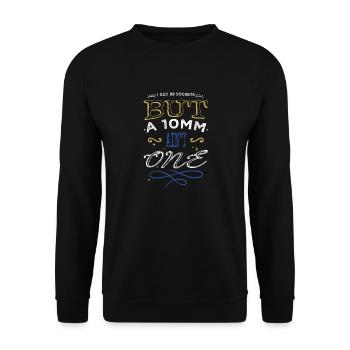 funny sayings present - Unisex Pullover - Schwarz - Vorne - Alina (178cm) & Michal (187cm)