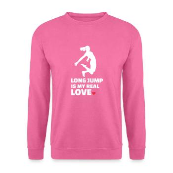 J’adore le saut en longueur - Sweat-shirt Unisexe - rose - Devant