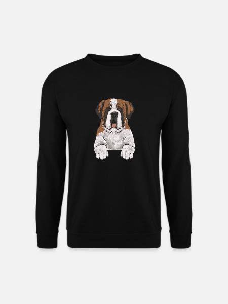Saint-Bernard Chien Saint-Bernard - Sweat-shirt Unisexe - noir