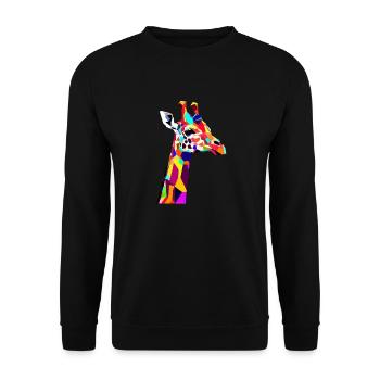 Girafe - Sweat-shirt Unisexe - noir - Devant - Alina (178cm) & Michal (187cm)