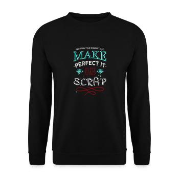 Statement Men A Carpenters Prayer Tshirts - Unisex Sweatshirt - black - Front - Alina (178cm) & Michal (187cm)