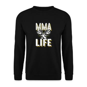 Vie MMA - Sweat-shirt Unisexe - noir - Devant - Alina (178cm) & Michal (187cm)