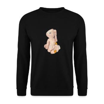 Velveteen Rabbit Toy Watercolour Painting - Unisex Sweatshirt - black - Front - Alina (178cm) & Michal (187cm)