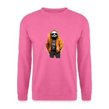 Panda großer Streetstyle | Panda-Liebhaber - Unisex Pullover - Pink - Vorne