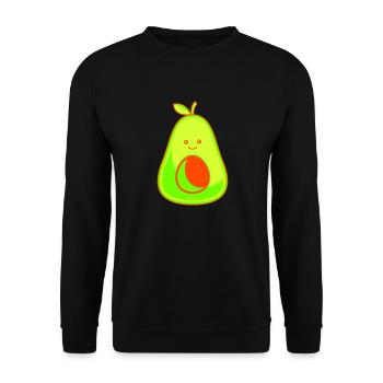 Avocado 1 - Unisex Sweatshirt - black - Front - Alina (178cm) & Michal (187cm)